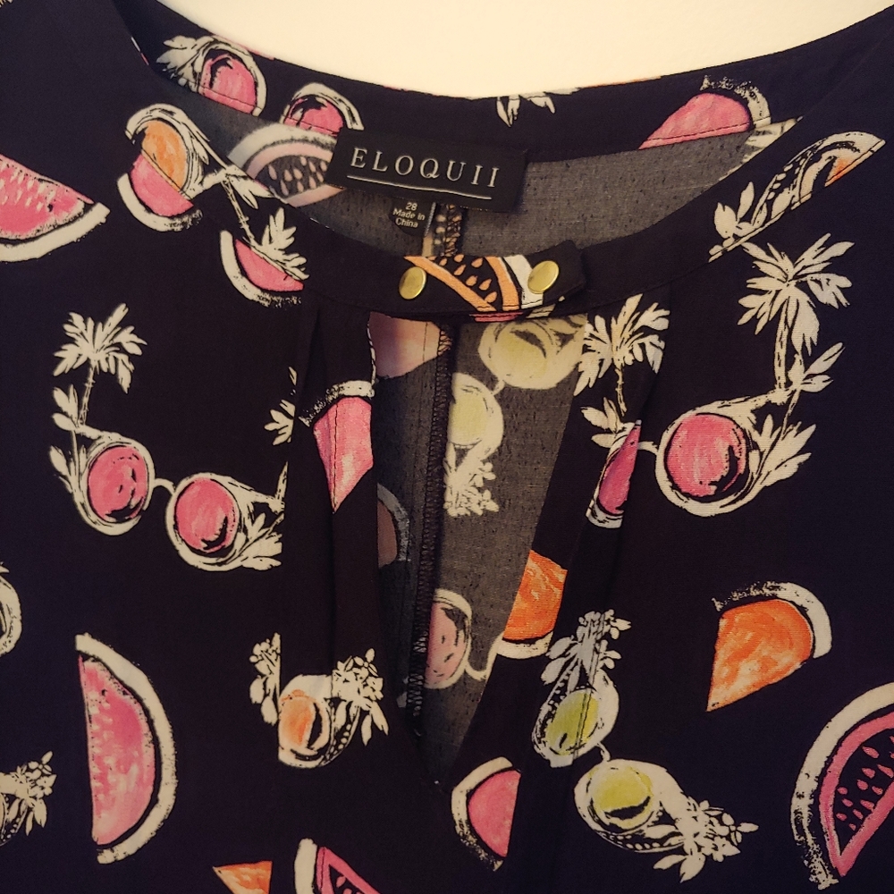 🚫SOLD🚫 28W Eloquii print dress - Picture 4 of 7